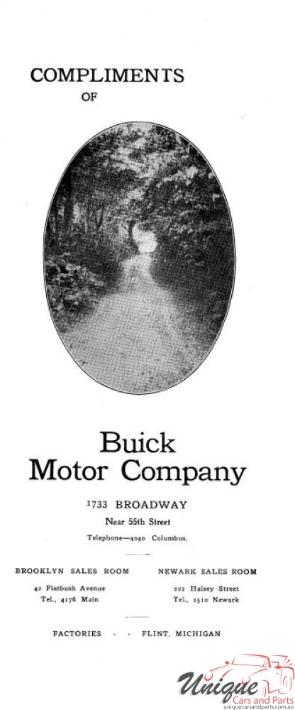 1908 Buick Victories Brochure Page 2